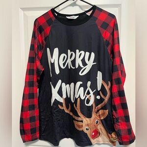 Men PJ Xmas shirt, size Large